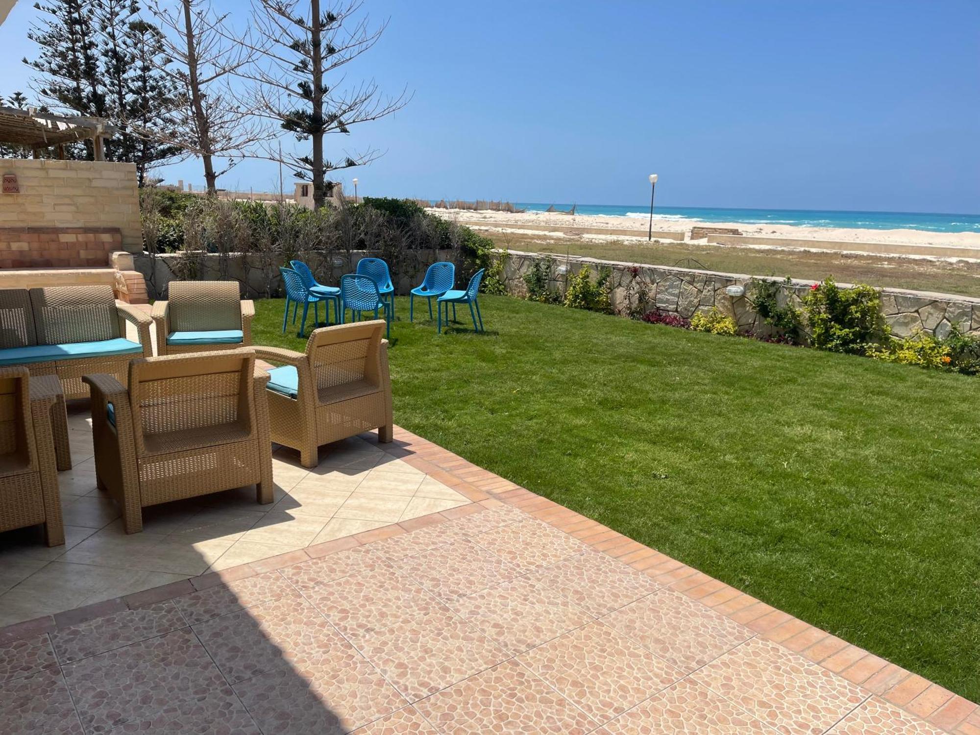 Stunning Beachfront Villa On North Coast Mediterranean Dawwar Aba Mahrus Eksteriør billede